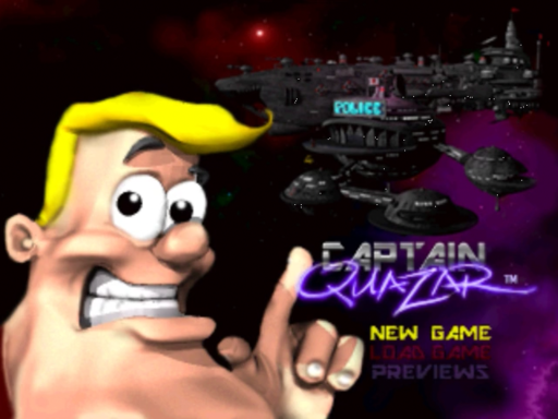 Captain Quazar title screen for 3DO